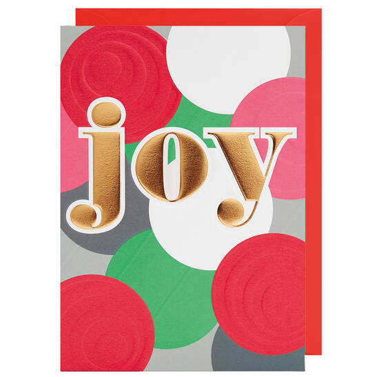 Weihnachtskarte Joy