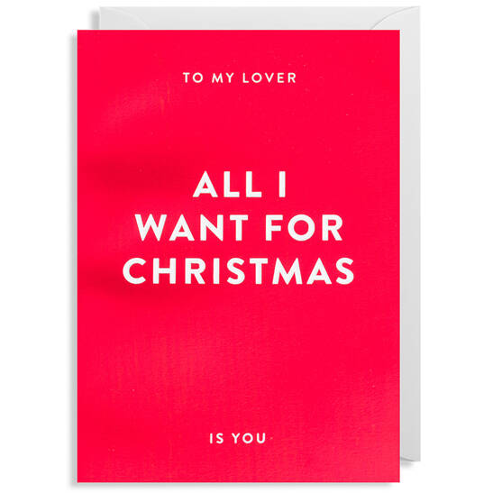 Weihnachtskarte All I Want For Christmas