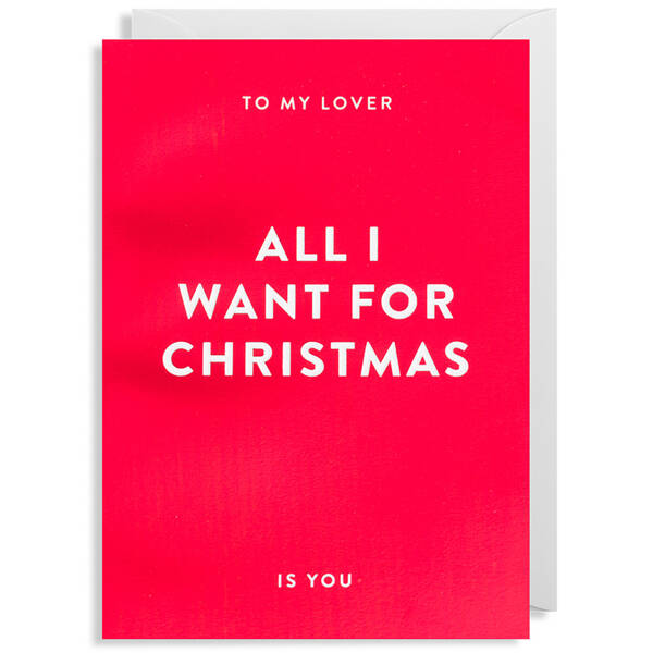 Weihnachtskarte All I Want For Christmas