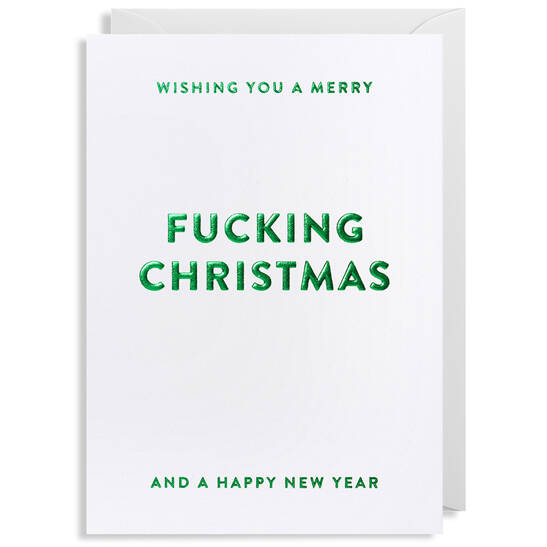 Weihnachtskarte Fucking Christmas