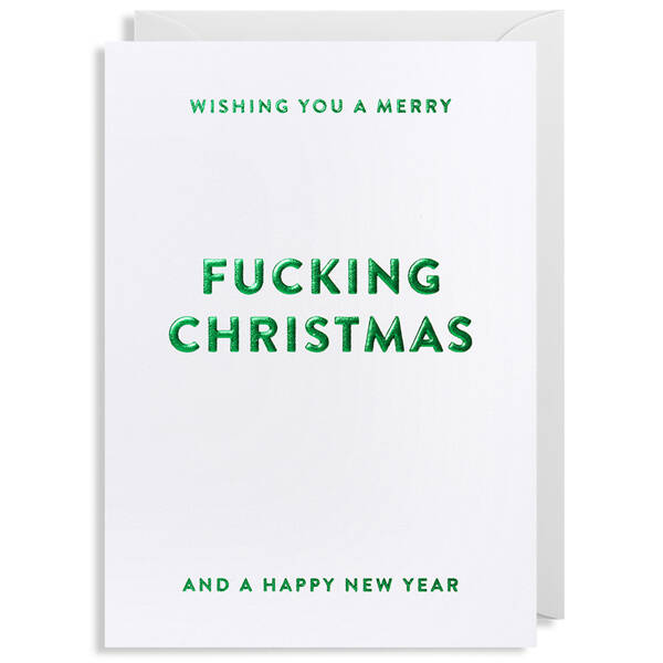Weihnachtskarte Fucking Christmas