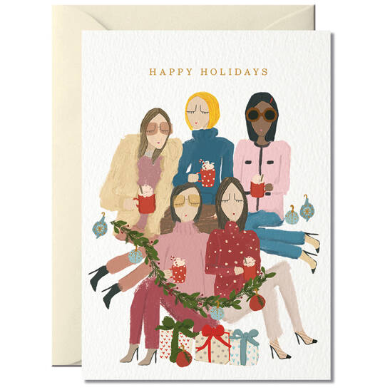 Weihnachtskarte Happy Holidays