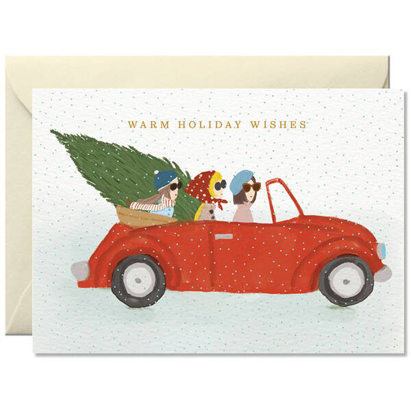 Weihnachtskarte Warm Holiday Wishes