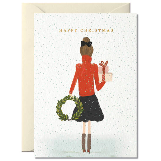 Weihnachtskarte Happy Christmas