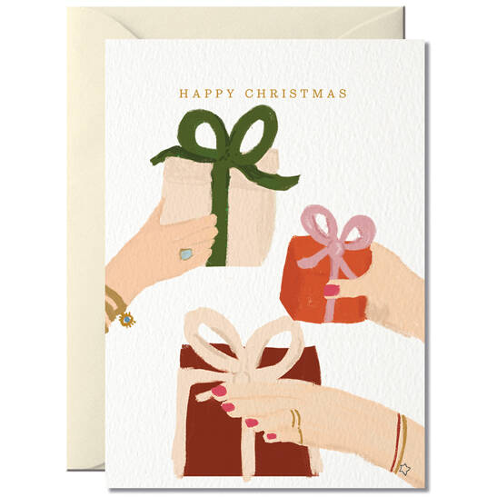 Weihnachtskarte Happy Christmas