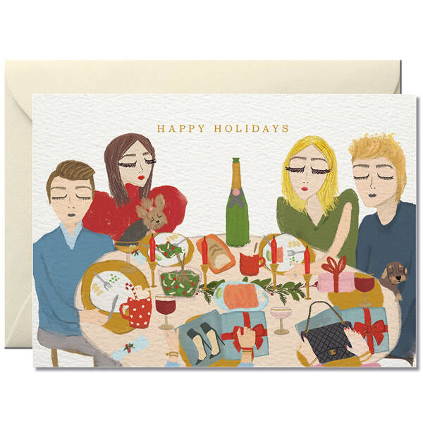 Weihnachtskarte Happy Holidays