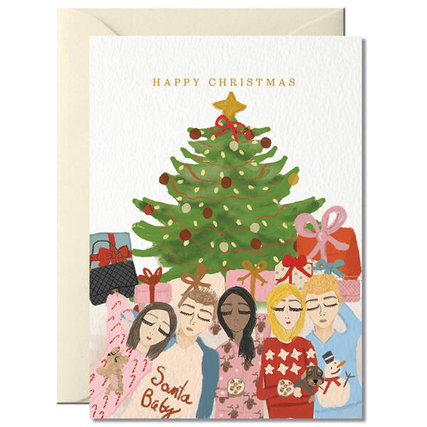 Weihnachtskarte Happy Christmas