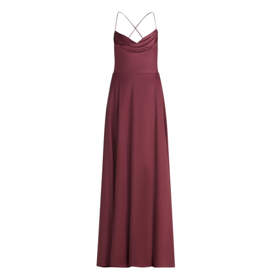 Abendkleid mit Wasserfallausschnitt