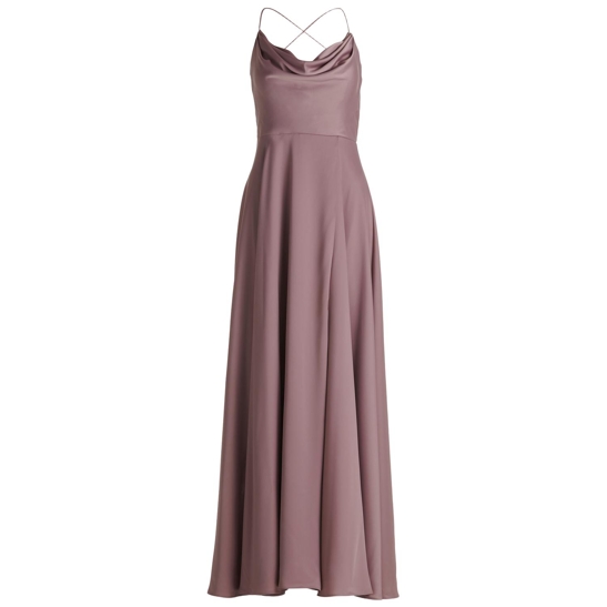 Abendkleid mit Wasserfallausschnitt