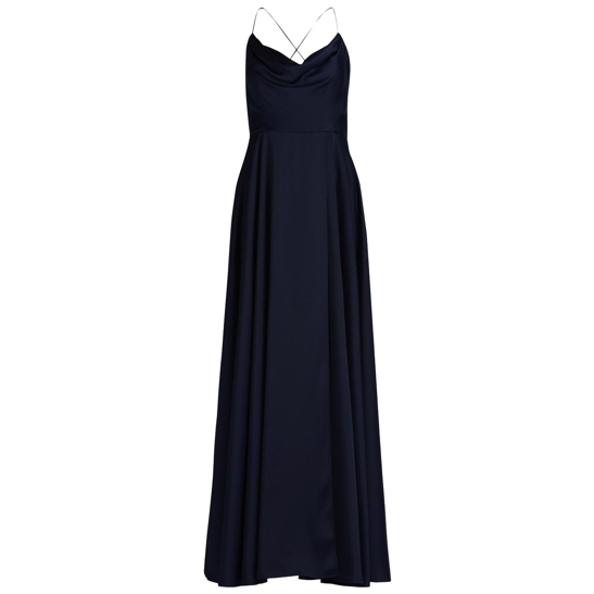 Abendkleid mit Wasserfallausschnitt