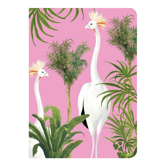 Heft Schönbrunn Kranich mit Palmen DIN A6