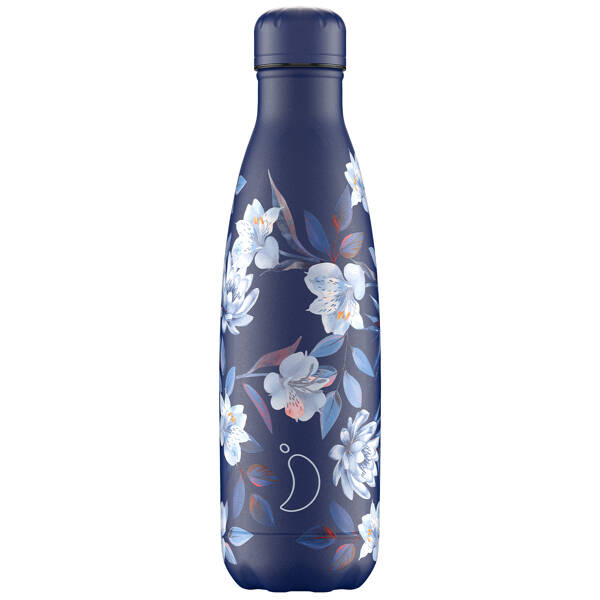 Trinkflasche Chilly's Floral Fleurs Bleu