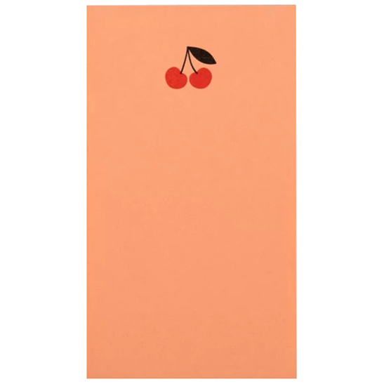 Mini Notizblock Kirsche