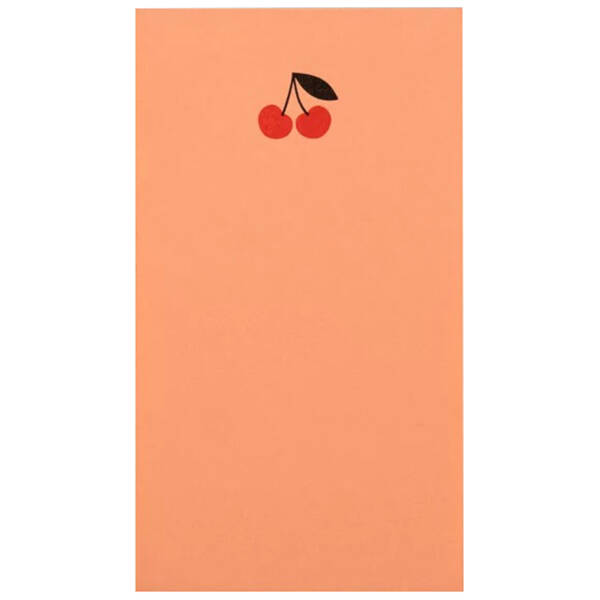 Mini Notizblock Kirsche