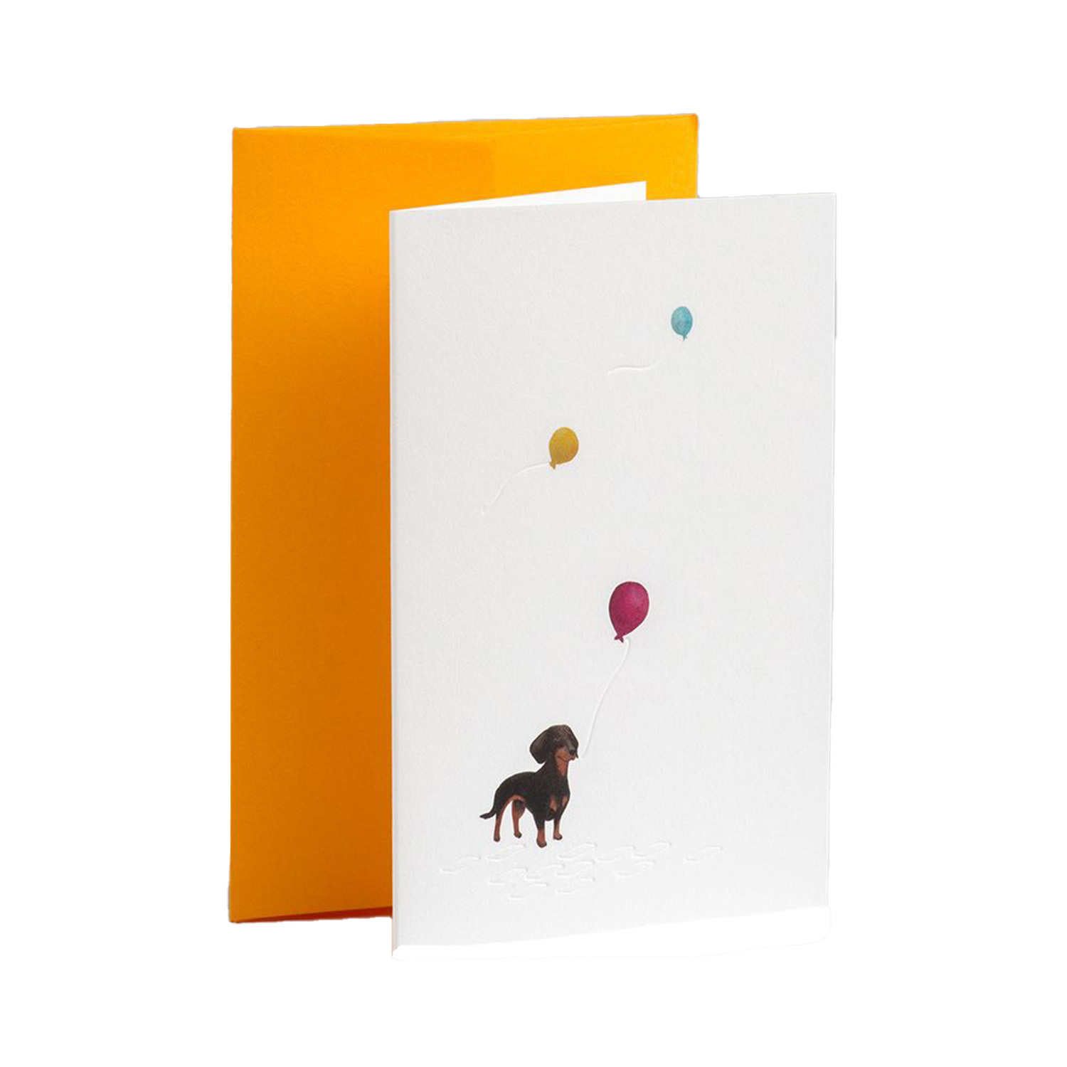 Gmund Karte - Spuren am Tegernsee Dackel (weiss | Ehg) Geschenke, Grußkarten