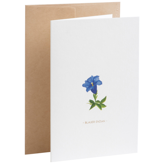 Karte Botanicals - Blauer Enzian