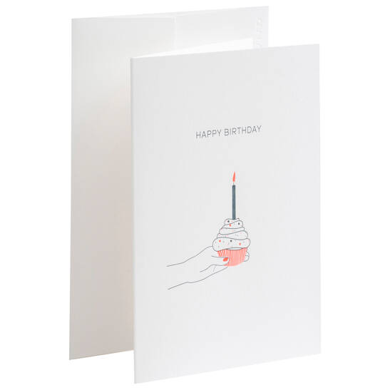 Karte Letterpress - Happy Birthday