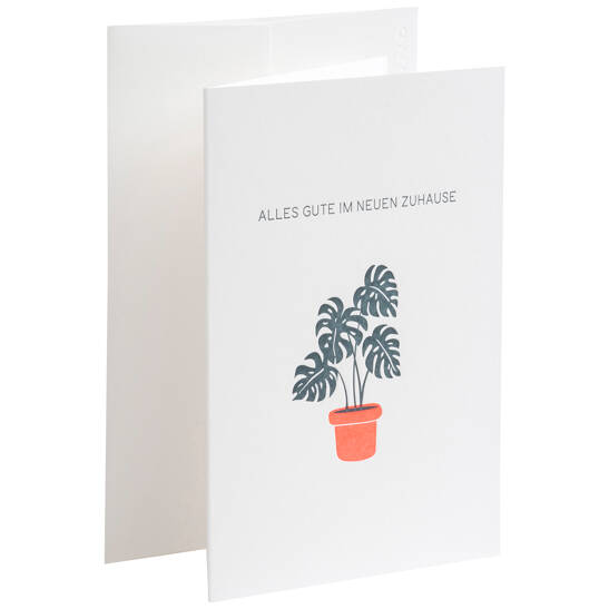 Karte Letterpress - Alles Gute im neuen Zuhause