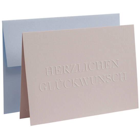 Karte Deeply Impressed -  Herzlichen Glückwunsch