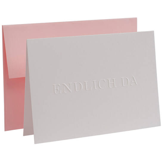 Karte Deeply Impressed - Endlich da