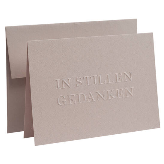 Karte Deeply Impressed - In stillem Gedenken