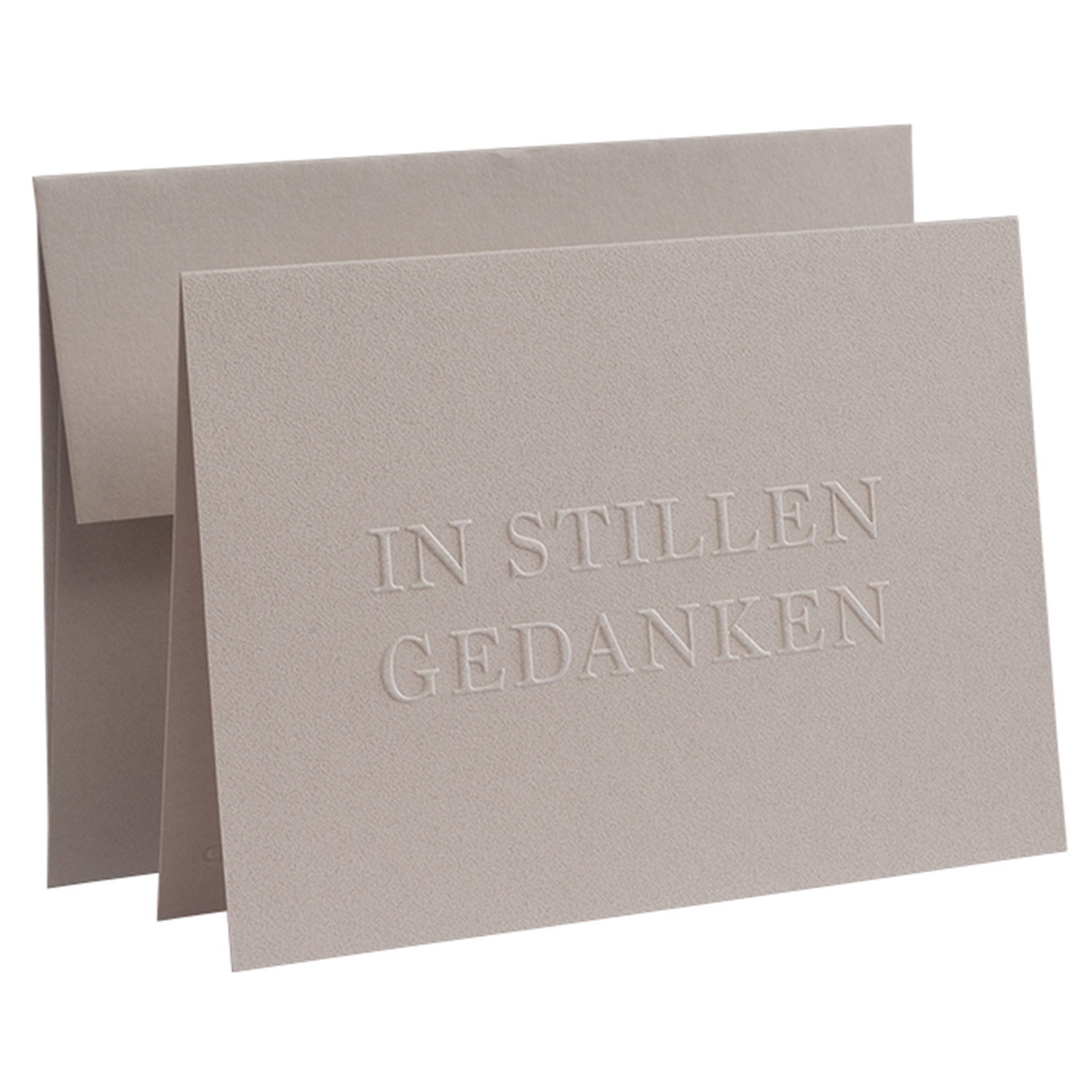 Gmund Karte Deeply Impressed - In stillem Gedenken (weiss | Ehg) Neu, Home & Living Neuheiten