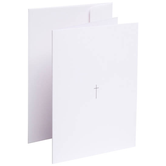 Trauerkarte - Kreuz