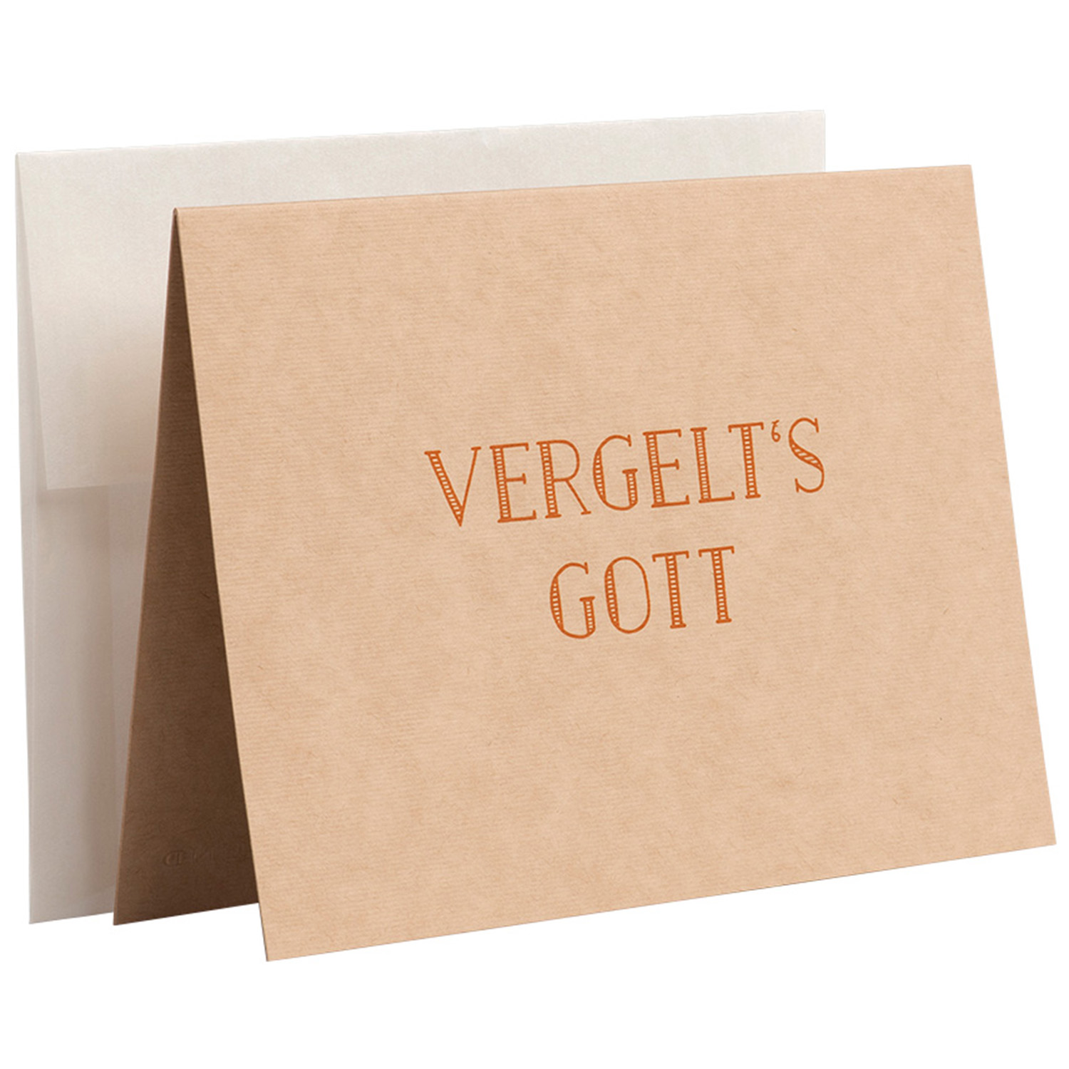 Gmund Karte Bavaria - Vergelt's Gott (weiss | Ehg) Geschenke, Grußkarten