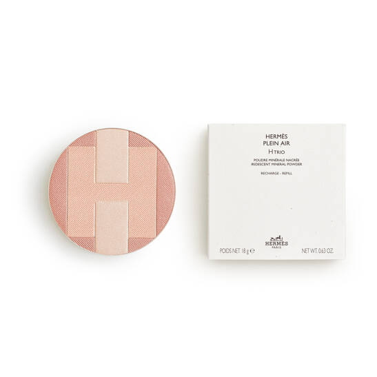 Hermès Plein Air, Nachfülltiegel Mineralpuder H TRIO mit Perlmutt-Effekt