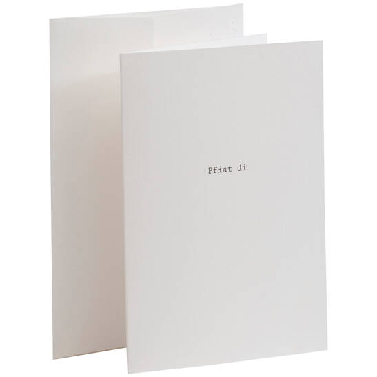 Bayrische Trauerkarte - Pfiat Di