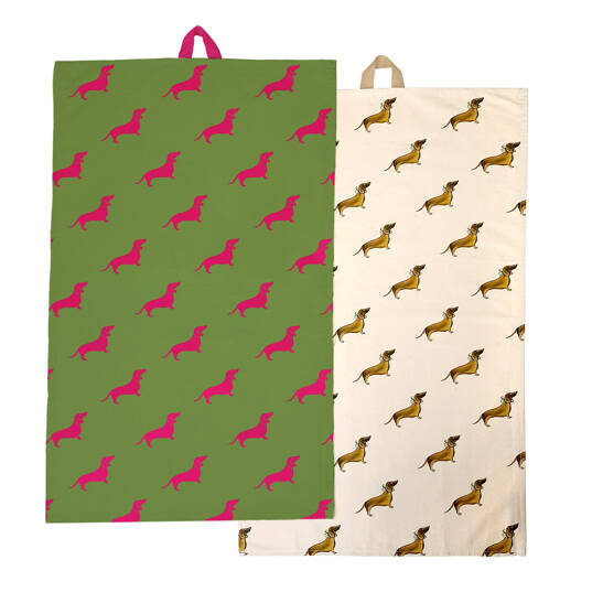 Geschirrtuch Set Dackel