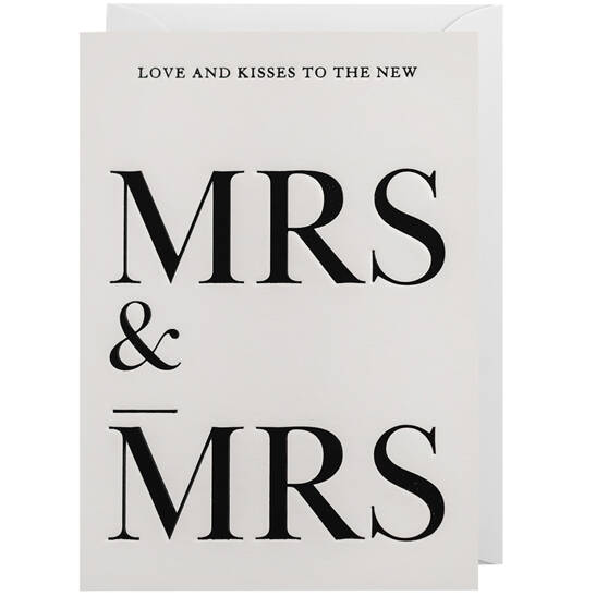 Karte Mrs & Mrs