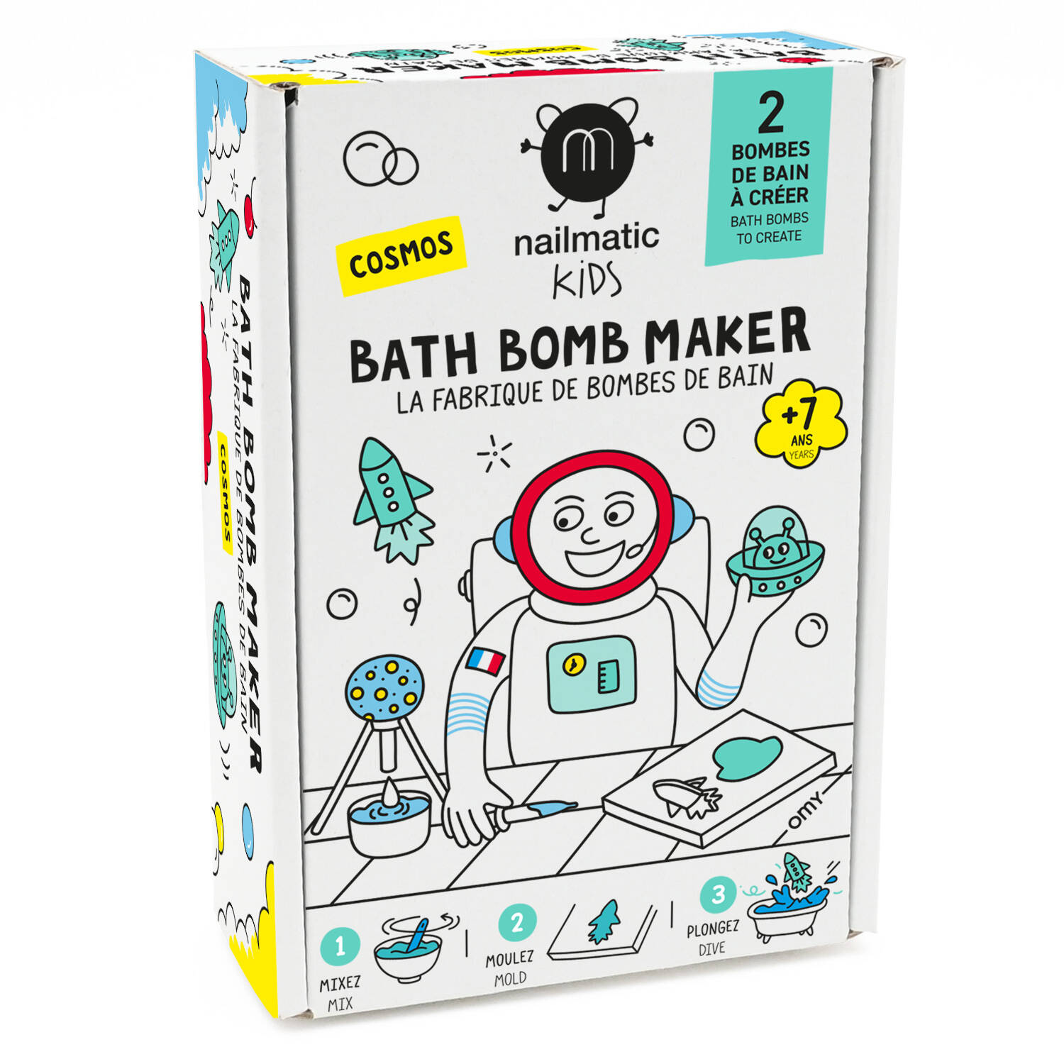 Nailmatic DIY Badebomben Kit Cosmos (weiss | Ehg) Geschenke, Geschenke für Kinder
