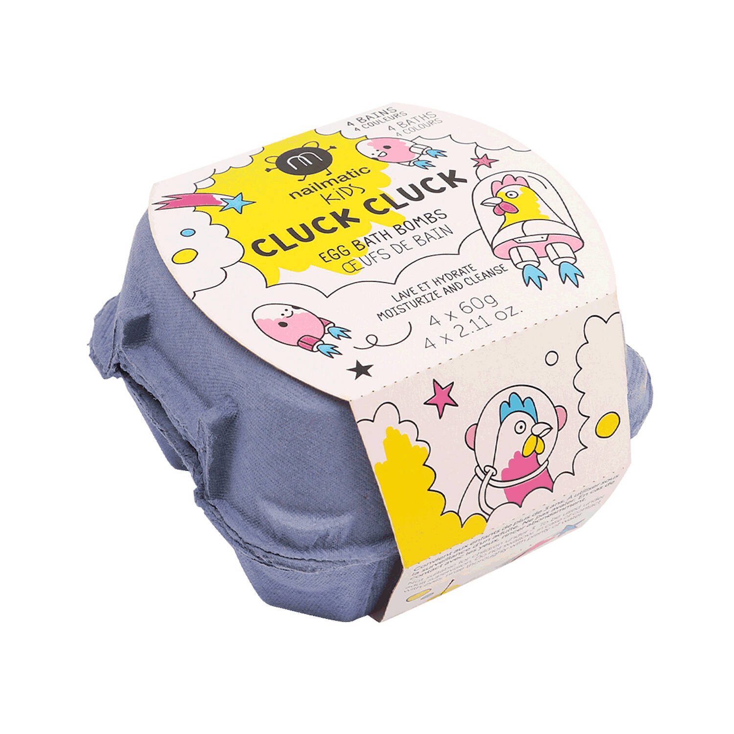 Nailmatic Badebomben Cluck (weiss | Ehg) Geschenke, Geschenke für Kinder