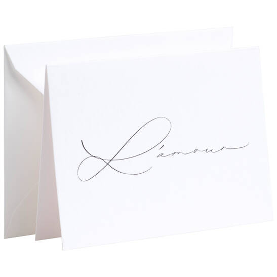 Karte Handlettering - L'amour