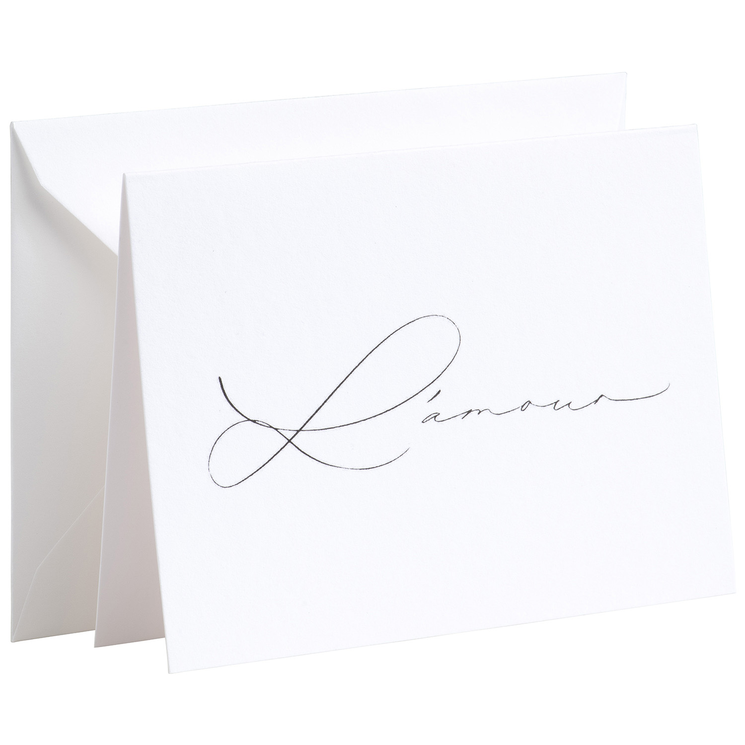 Gmund Karte Handlettering - L'amour (weiss | Ehg) Geschenke, Grußkarten