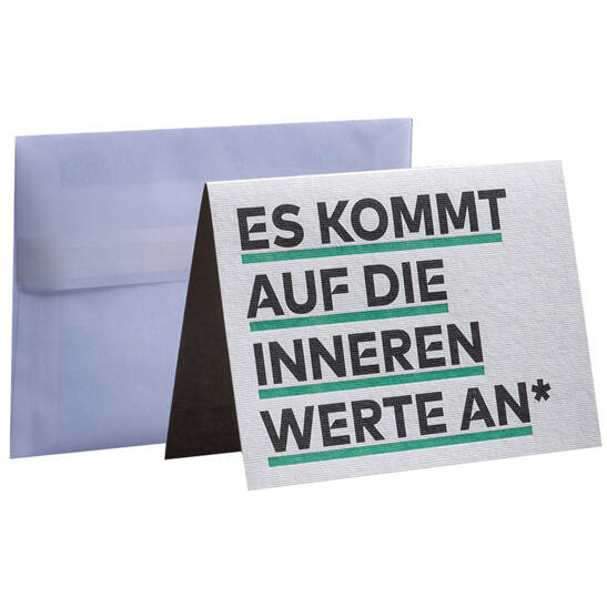 Karte Hanf - Es kommt auf die inneren Werte an