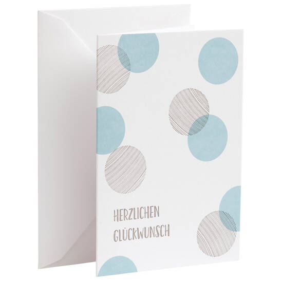 Karte Dots - Herzlichen Glückwunsch