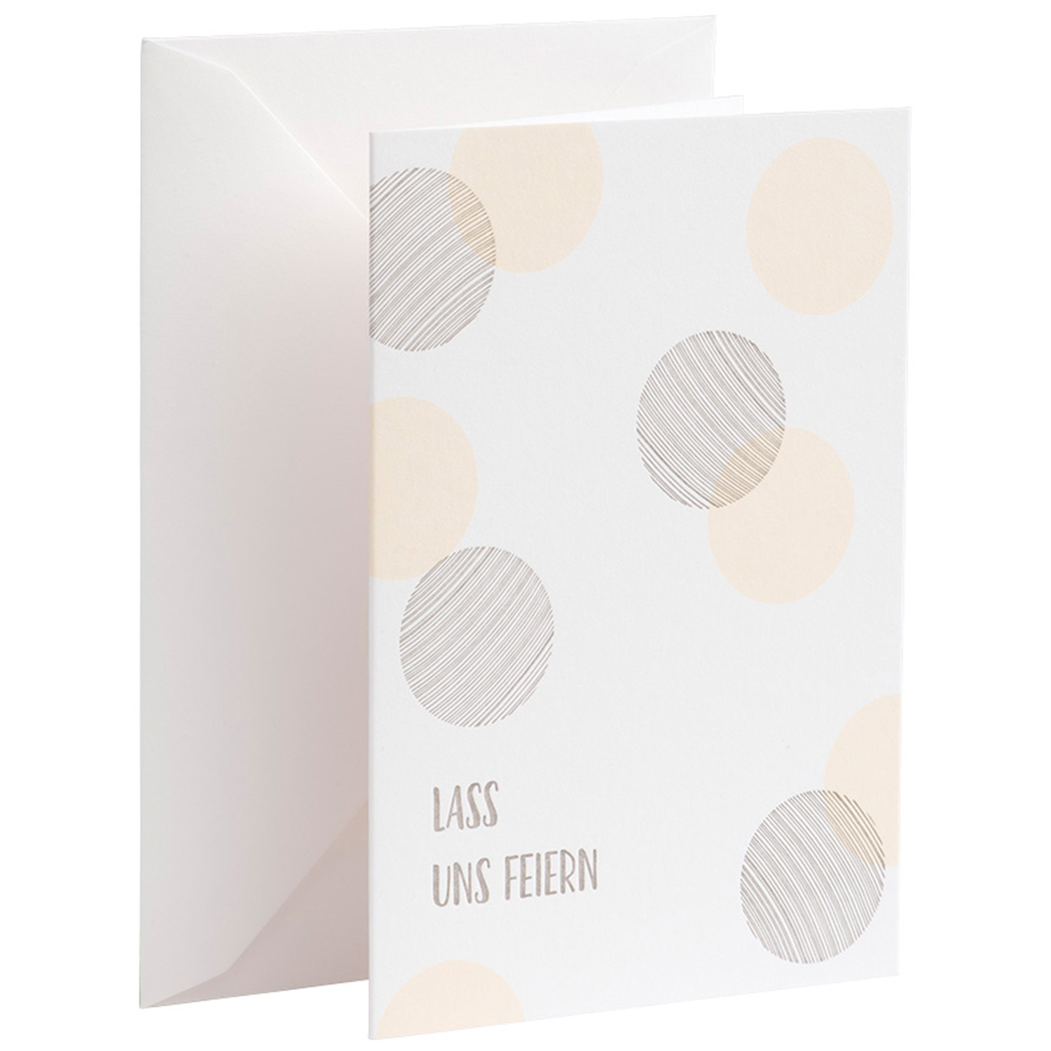 Gmund Karte Dots - Lass uns feiern (weiss | Ehg) Geschenke, Grußkarten