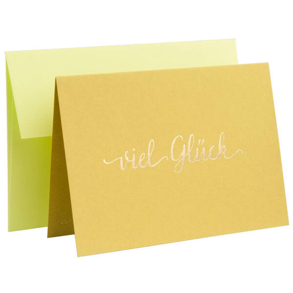 Grußkarte Color-matched! - Viel Glück
