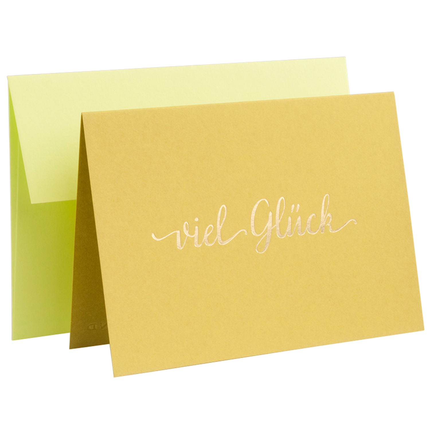 Gmund Grußkarte Color-matched! - Viel Glück (weiss | Ehg) Geschenke, Grußkarten
