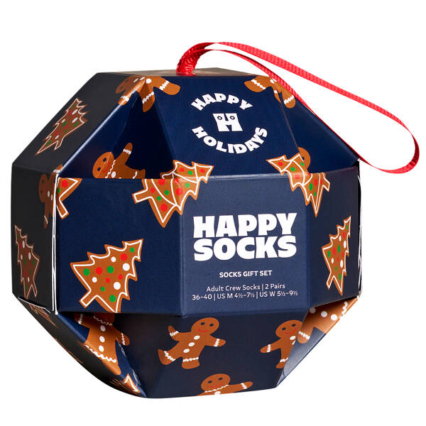 1-Pack Gingerbread Cookies Socks Gift Set