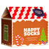 4-Pack Gingerbread House Socken Geschenk Set