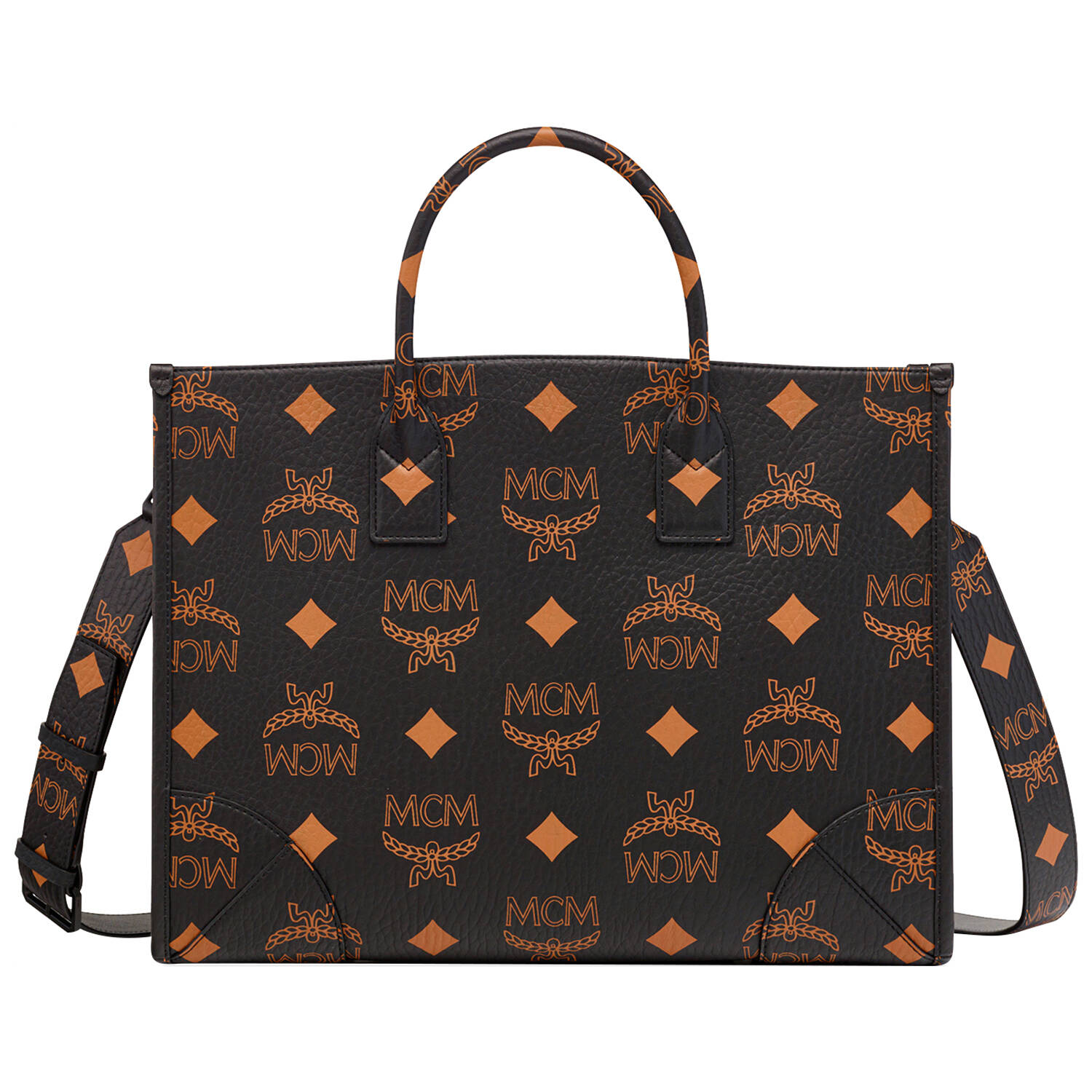 Large black deals mcm tote