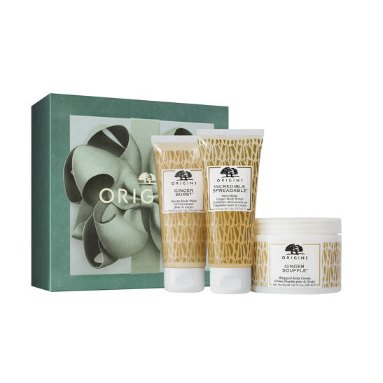 Wrapped to Invigorate Ginger Body Wash, Scrub & Cream