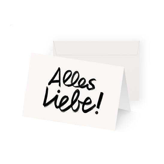 Karte Alles Liebe!