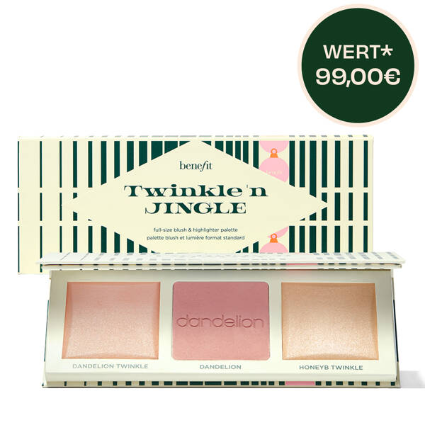 Twinkle 'n Jingle Limited Edition Palette – Blush & Highlighter in Full-Size