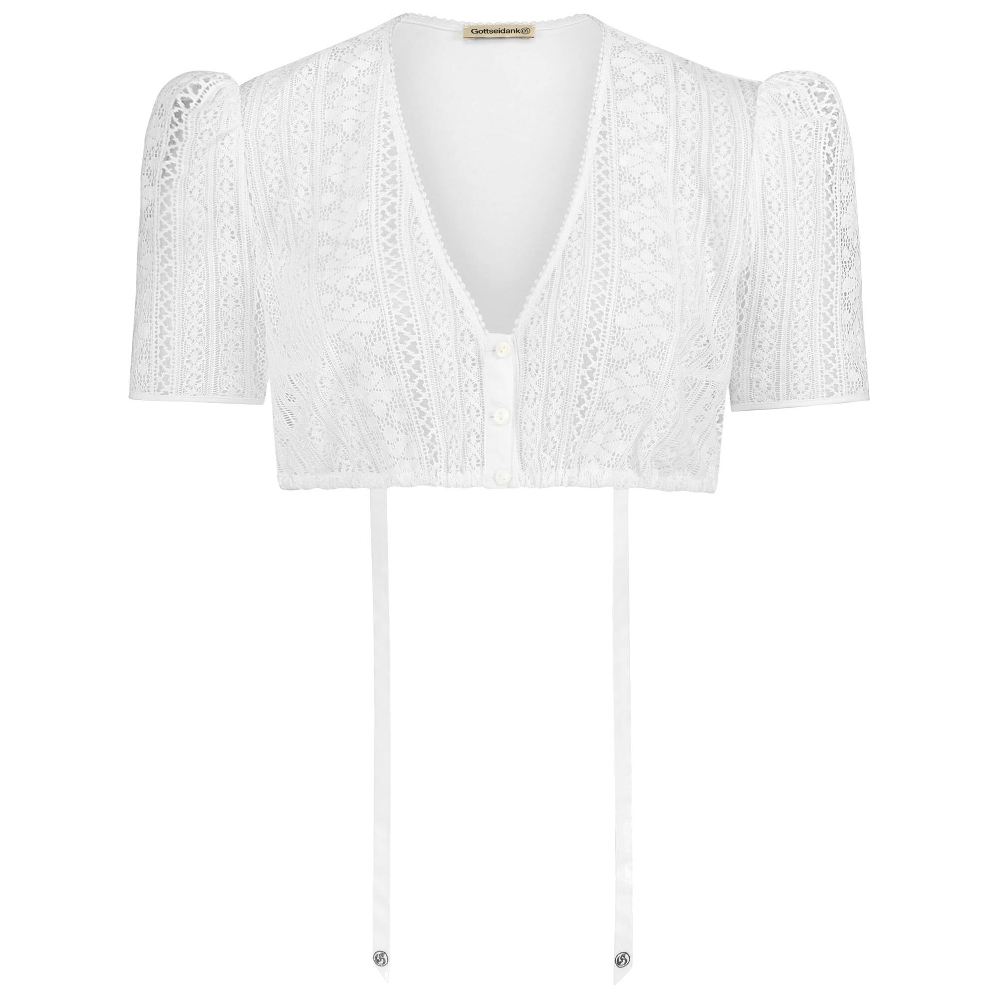 Gottseidank Dirndlbluse Sophie (weiss | 32) Für Damen, Trachten, Dirndl- & Trachtenblusen