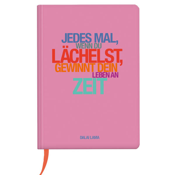 Notizbuch A5 Hardcover Lächelst