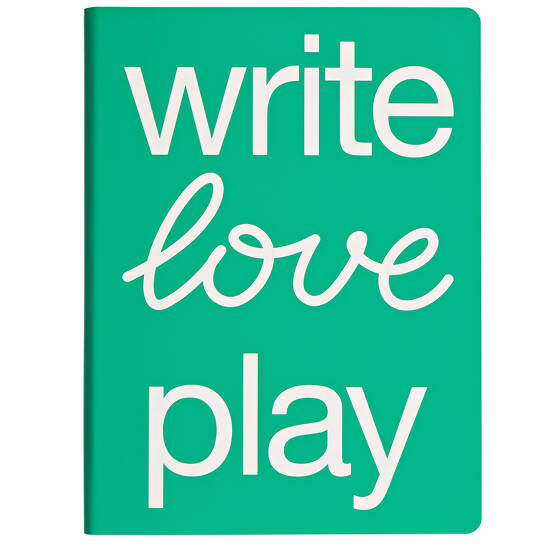 Notizbuch Graphic L Write Love Play